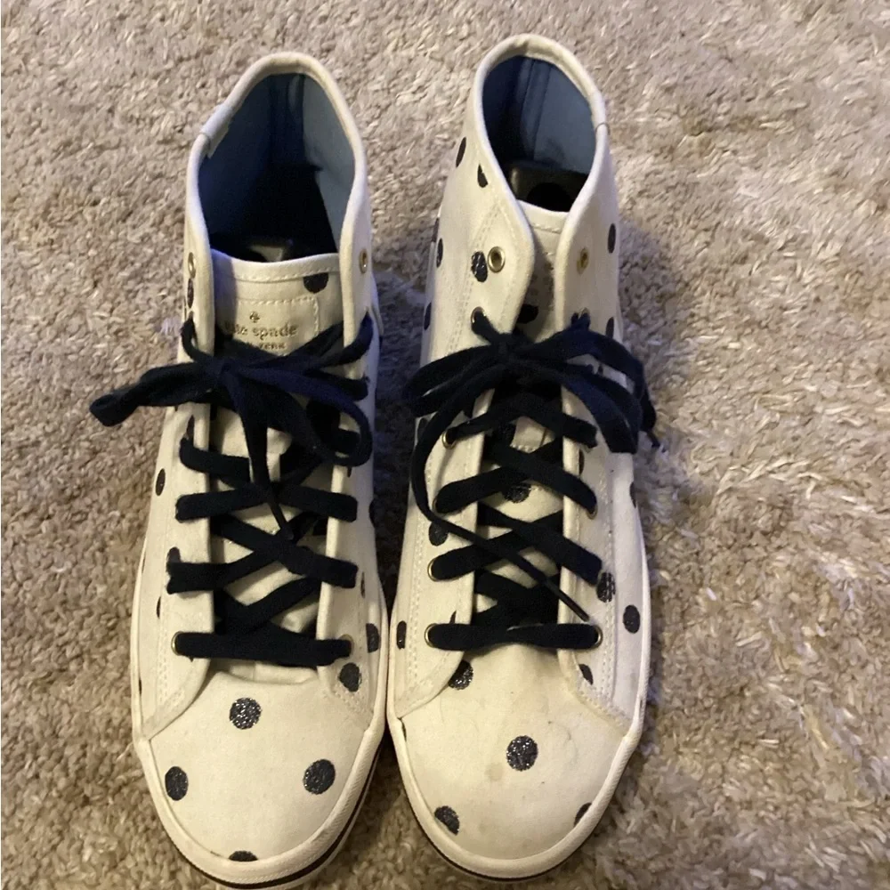 Keds x kate spade new york Double Up Hi Glitter Dot glitter high top-SZ 8